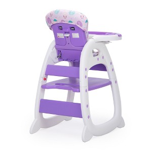 Yinvani Multipurpose Adjustable Highchair, Baby Toddler Dinning Table with Feeding Tray and 5-Point Safety Buckle - 1 of 4