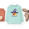 The Juniper Shop Chick Or Treat Watercolor Distressed Youth Long Sleeve Tee - 3 of 4