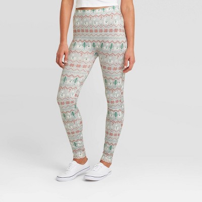 women's holiday print leggings