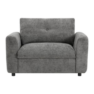 42*33" Single Sofa, Armchair with Wide Seat, Dual-port Charger, Pull-line & Tufted Design, High-density Foam, Suitable for Living Room - 1 of 4