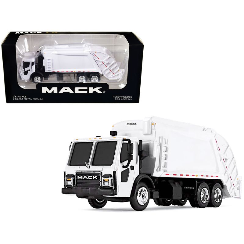 2018 Freightliner Cascadia High Roof Sleeper Cab with 53' Utility Reefer Trailer White 1/64 Diecast Model by DCP/First Gear, 1 of 4