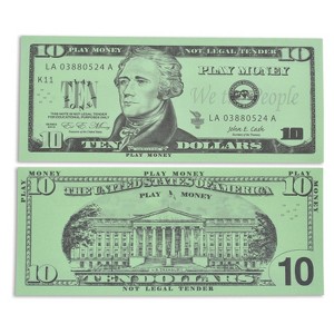 Learning Advantage® Play Bills - $10 Bills - Set of 100 - 1 of 4