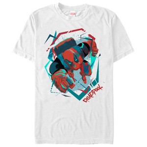 Men's Marvel Deadpool Geometric Pattern T-Shirt - 1 of 4