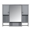 35'' x 28'' Bathroom Medicine Cabinet With Mirror Towels Bar Bathroom Wall Mounted Cabinet Wooden Hanging Cabinet Medicine Cabinets - 3 of 4