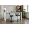 Vynxaria Black Rattan Swivel Accent Chairs - Set of 2, Adjustable Counter Height - 3 of 4