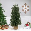 Northlight 1.5 FT Traditional Scottsdale Mini Pine Artificial Christmas Tree with Burlap, Unlit - 2 of 4