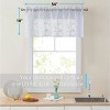 HLC.ME Joyce Lace Sheer Kitchen Curtain Valance Topper - Rod Pocket for Small Windows, Bathroom & Kitchen - 2 of 4