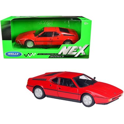 BMW M1 Coupe Red "NEX Models" 1/24 Diecast Model Car by Welly