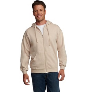 Fruit Of The Loom Mens Eversoft Fleece Extended Sizes Full Zip Hoodie - 1 of 2