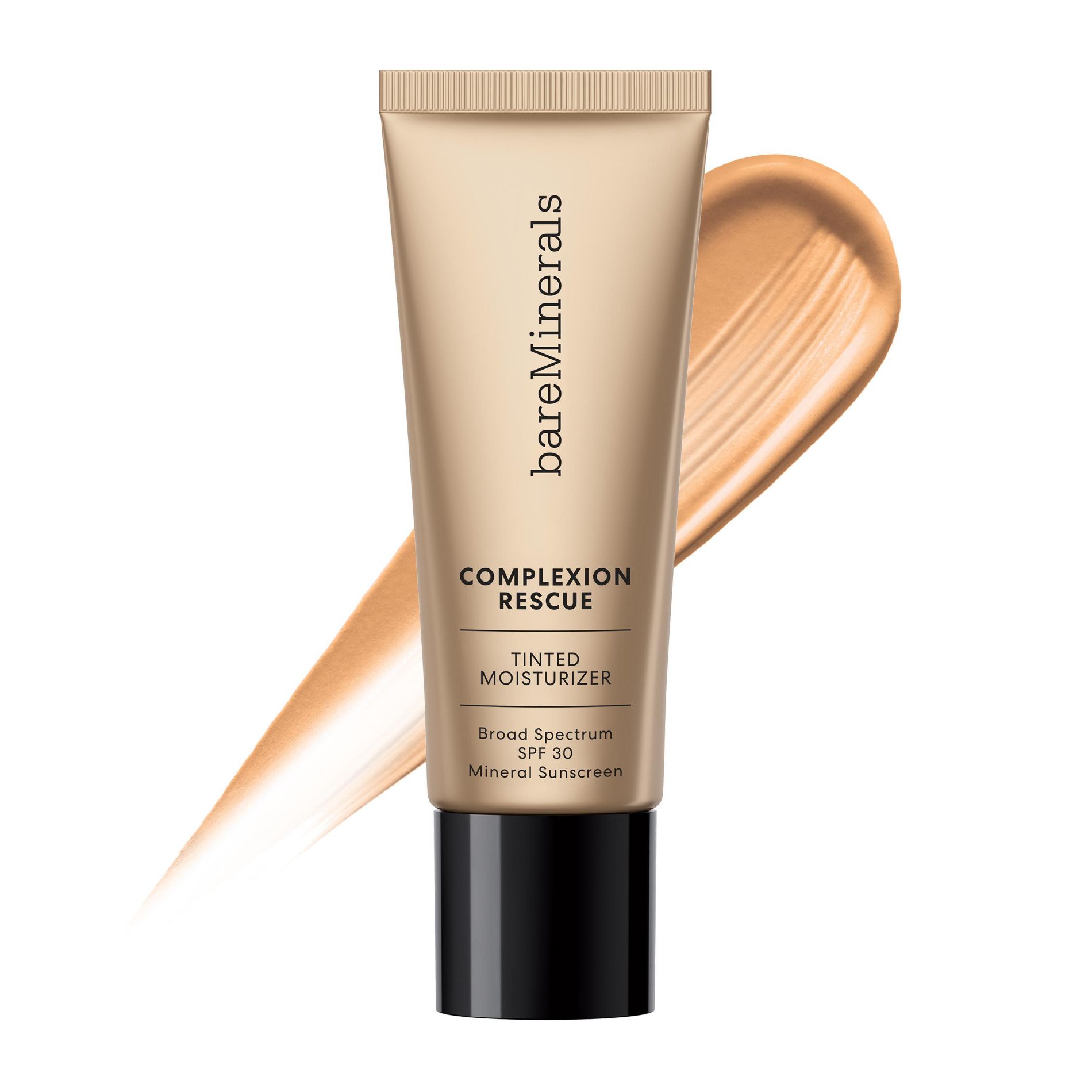 bareMinerals COMPLEXION RESCUE Tinted Moisturizer with Hyaluronic Acid and Mineral SPF 30 - Cashew 3.5, 1.18oz