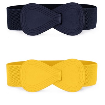 yellow & navy blue