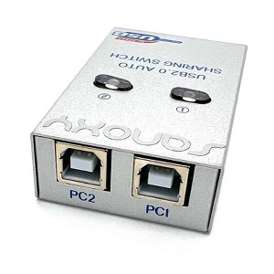 Sanoxy USB Sharing Switch, 2 Ports Auto Printer Sharing Switch Hub Box - 1 of 4