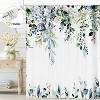 LunaLulinlk Blue Green Eucalyptus Fabric Shower Curtain - 3 of 4