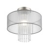 Livex Lighting Alexis 1 - Light Flush Mount in  Brushed Nickel - 3 of 4