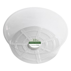 Crescent Garden 3.7 in. H X 10 in. D Plastic Plant Saucer Clear (Pack of 50) - 1 of 1