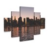 Trademark Fine Art -Robert Michaud Nyc Dusk 1  Panel Set Art - 2 of 3