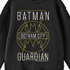 Batman Gotham City Guardian Line Art Youth Black Crew Neck Sweatshirt - 2 of 2