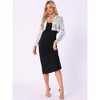 INSPIRE CHIC Women's Cropped Sequin Open Front Long Sleeve Glitter Blazer - 4 of 4