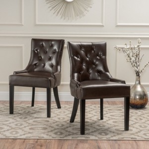 Dining Chairs Set of 2, Upholstered Accent Chairs for Kitchen and Dining Room-Christopher Knight Home - 1 of 4