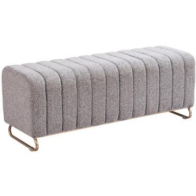 Zuo Pender Bench Stone Gray