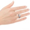 Pompeii3 1Ct Vintage Accent Halo Diamond Engagement Ring 14k Gold or Platinum Lab Created - 4 of 4