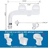 Garvee Mechanical Bidet Attachment, Bidet Attachment for Toilet, Toilet Bidet with Dual Self-Cleaning Nozzles, Rear and Feminine Wash - 2 of 4