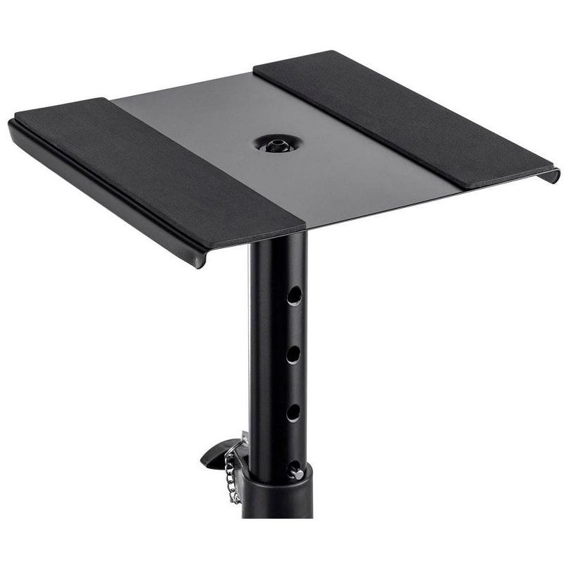 Monoprice Desktop Studio Monitor Stands (pair) Heavy Duty Steel, Adjustable Height, Support Up to 22 lbs, Includes Antislip Pads - Stage Right Series, 3 of 7