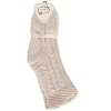 Memoi Women's Cable Knit Lounge Sock - 4 of 4