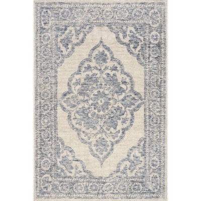 Padma Lakshmi x Rugs USA - Istanbul Hand-Tufted Ornate Border Wool-Blend Rug