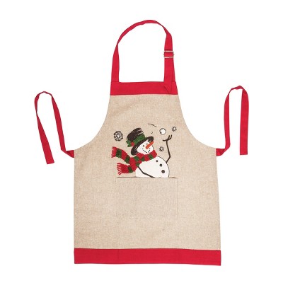 C&F Home Snowman Ball Kid Apron
