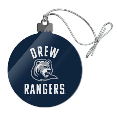 Drew University Rangers Logo Acrylic Christmas Tree Holiday Ornament