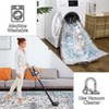 4x6 FT Area Rug, Washable Rug Vintage Rug Floral Floor Cover Print Distressed Carpet, Faux Wool Mat Foldable Accent Rug for Living Room Bedroom - 4 of 4