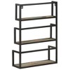 vidaXL Wall Shelf 23.6"x7.9"x33.5" Solid Reclaimed Wood - 4 of 4