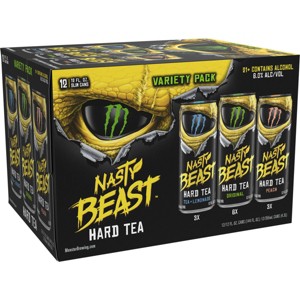 The Beast Nasty Beast Hard Tea Variety - 12pk/12 fl oz Cans - 1 of 3