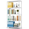Storage Shelves Metal Bookshelves for Storage,5-Shelf Shelving,  Adjustable Garage Shelving Heavy Duty Storage Rack Pantry Shelf Kitchen Shelving - 4 of 4