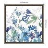 Amanti Art Colors of the Garden III Cool Shadows by Wild Apple Portfolio Canvas Wall Art Print Framed 16-in. x 16-in. - 4 of 4