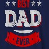 Rerun Island Men's Best Dad Ever Long Sleeve Graphic Cotton Sweatshirt Hoodie - 2 of 3