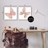 Stupell Industries Pink & Glam Butterflies Nature Black Framed Giclee Art (Set of 2) - 3 of 4