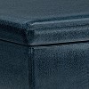 Owen - Coffee Table Storage Ottoman - Distressed Dark Blue - 2 of 4