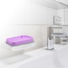 Unique Bargains Silicone Soap Dish Keep Soap Dry Soap Cleaning Storage for Home Bathroom Kitchen 2 Pcs - 2 of 4