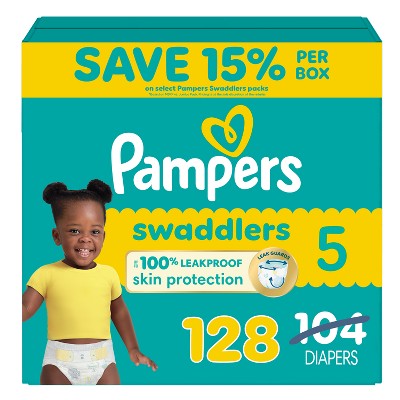 Pampers Swaddlers Sensitive Disposable Diapers - (Select Size and Count)