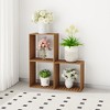 HOMLUX Set of 3 Square Stackable Plant Stand Flower Shelf Display Rack Indoor/Outdoor - 4 of 4