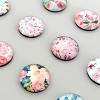 Wrapables Crystal Glass Magnets, Refrigerator Magnets for Office Whiteboards, Cabinets, Lockers (Set of 12), Flowers - 3 of 4