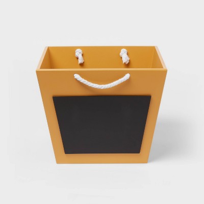 Image of Rope Handle Kids' Storage Bin with Chalkboard Yellow - Pillowfort™