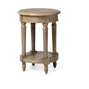 Maven Lane Pullman Traditional Round Wooden Side Table - 1 of 4
