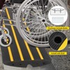Rubber Curb Ramps, Rubber Threshold Ramp, Doorway Rubber Ramp 44000 Capacity Curbside Bridge Ramp for Car, Truck, Bike, Motorcycle, Wheelchair - 3 of 4