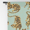 Cat Coquillette Tiger Collection Mint Orange 84" x 50" Single Panel Blackout Window Curtain - Deny Designs - 4 of 4