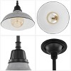 12.25" 1-Light Jasper Farmhouse Industrial Iron LED Pendant - JONATHAN Y - 3 of 4