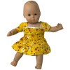 Sunshine Ruffles And Flowers For Warm Weather Dress For 15-16 Inch Cabbage Patch Kid Dolls - image 3 of 4