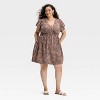 Women's Flutter Short Sleeve Mini A-Line Dress - A New Day™ - 3 of 3